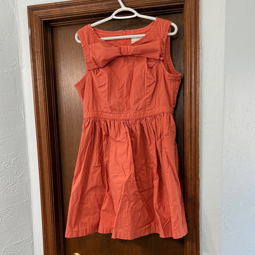 ModCloth Coral Bow Dress - Picture 2 of 9